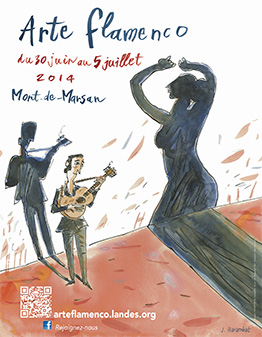 image-lien : Affiche arte flamenco et lien vers page arte flamenco