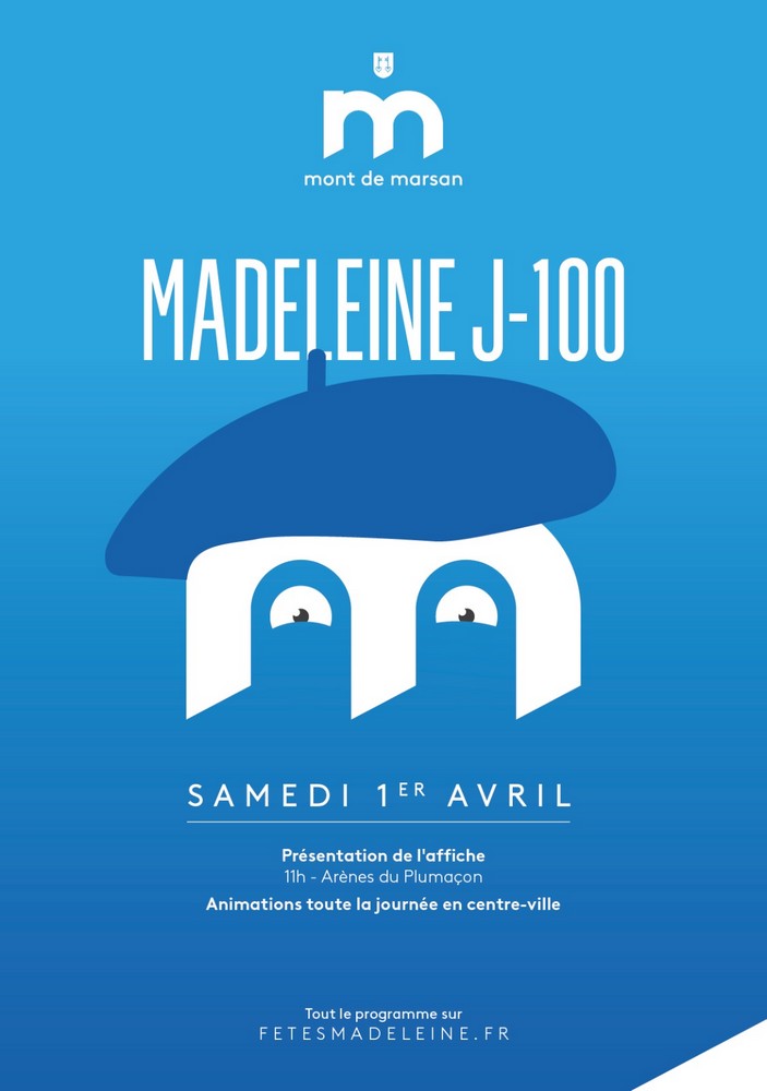 image : Affiche Madeleine J-100 - 1er avril 2023