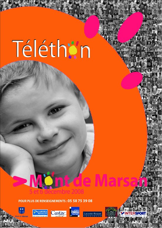 image-lien : affiche du Téléthon 2008 à Mont de Marsan
