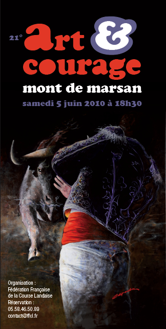 image : affiche art et courage 2010 à Mont de Marsan