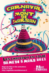 image-lien : affiche du Carnaval 2011 de Mont de Marsan et ien vers la page carnaval 2011